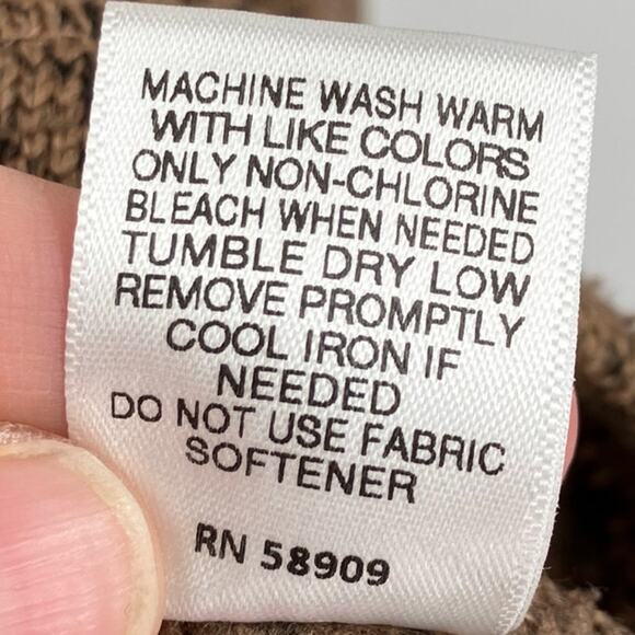 Solaris Brown Black Marbled Long Sleeve 3 Snap Pullover Pocket Sweatshirt Top - Picture 5 of 8